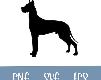 Great Dane, Great Dane SVG Bundle, dog Clipart, Cut Files For Silhouette, Files for Cricut, Svg, Png, Great Dane Vector Design
