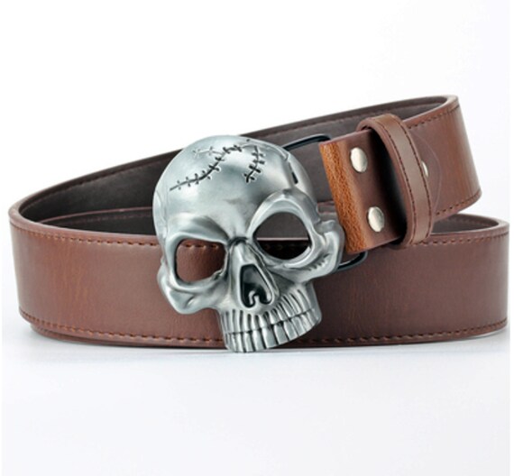 Mens belt big buckle deals