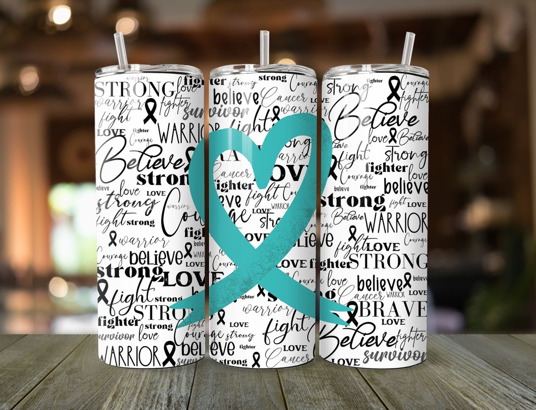 Ovarian Cancer Blue Ribbon Cancer Survivor Awareness Believe Warrior ...
