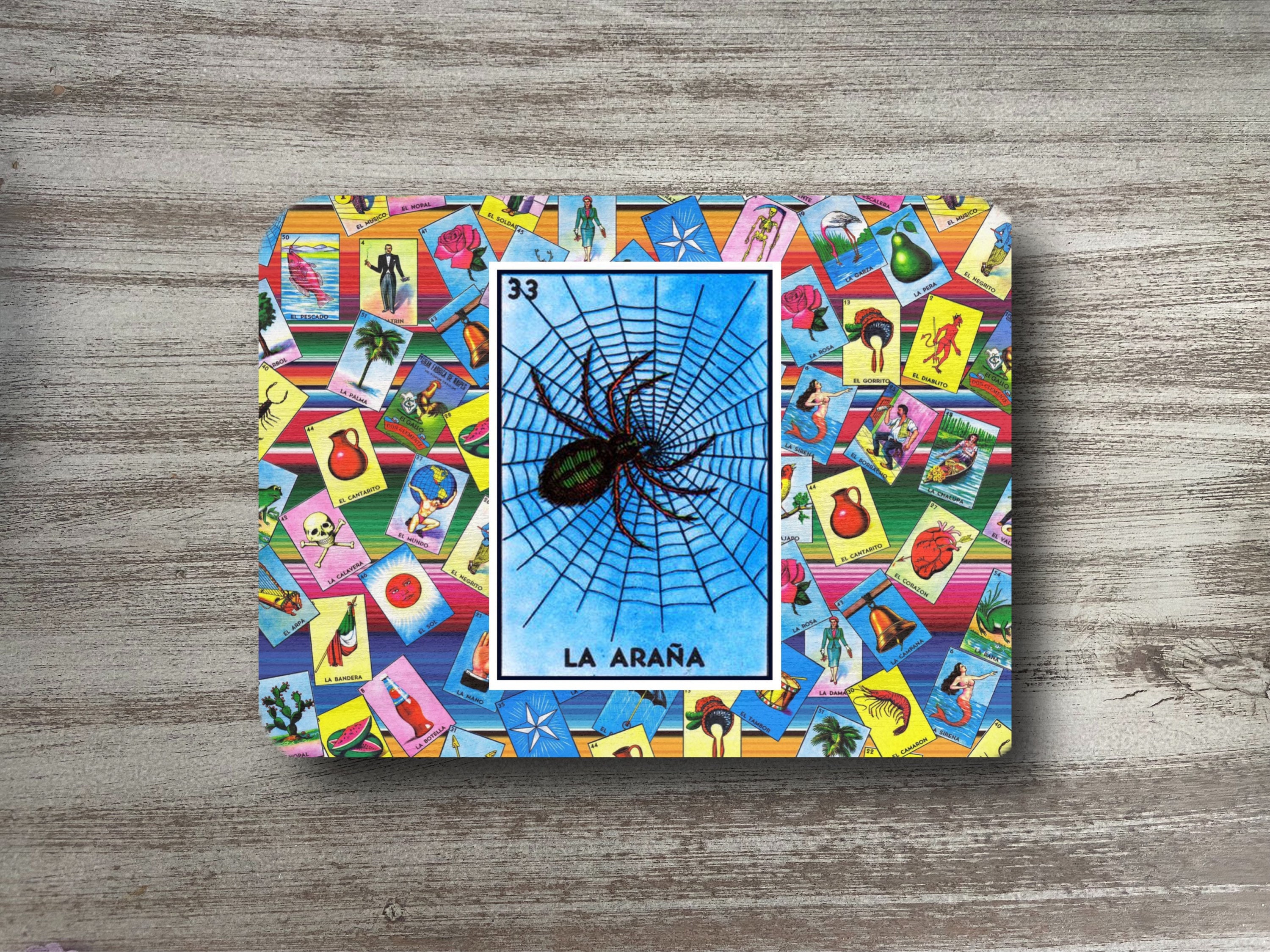 Loteria Mexican Bingo La Arana the Spider Double Sided -  Canada