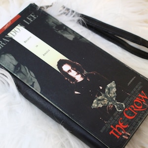 The Crow wallet, Wristlet Wallet, Clutch, Horror VHS wallet, Supernatural, Fantasy