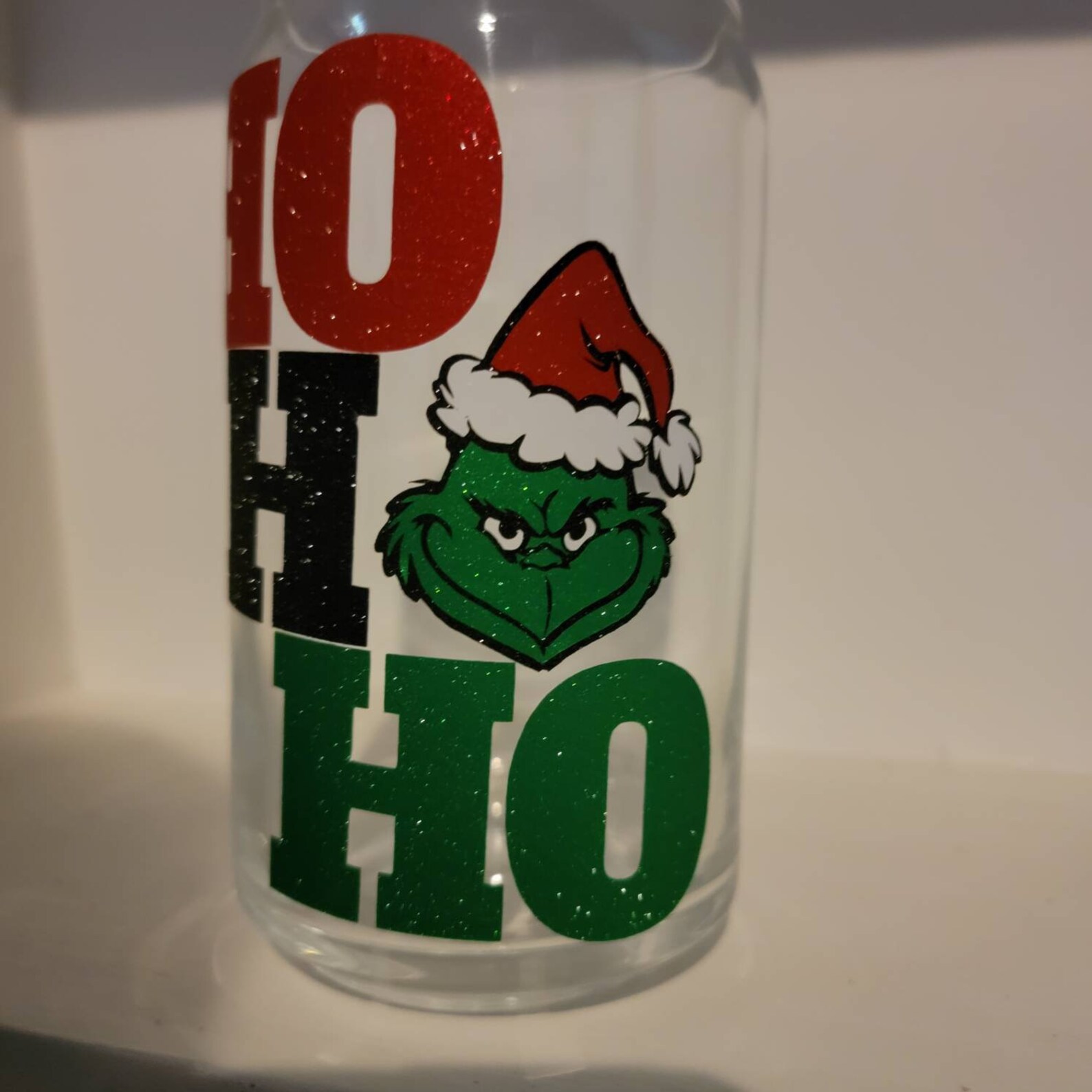 Grinch Can Glass Cup Grinch Beer Can Glass Grinch Coffee Can Etsy