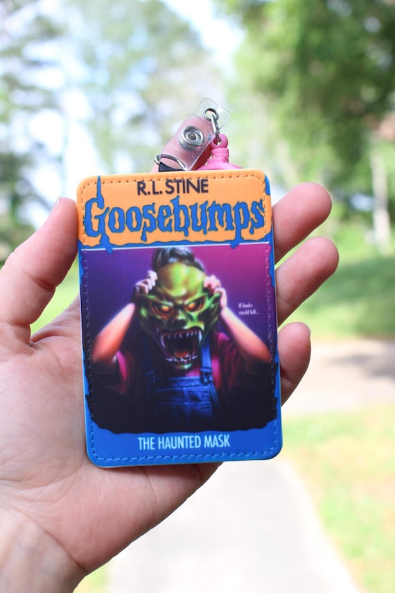 Choose Your Book Cover ID Badge Holder, Movie poster, Family, Personalized Card Holder, Goosebumps, Badge Lanyard, Nurse Teacher Librarian