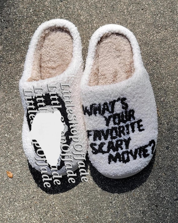 Favorite Scary Movie Slippers, Cute Slippers, Horror Movie, Ghost Slippers, Scream Slippers, Cute House Slippers, Halloween slippers