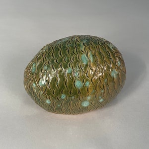Green Rock Sculpture