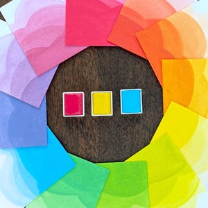 Tutti Frutti Watercolour Set. A watercolor paint trio full of creative sunshine.