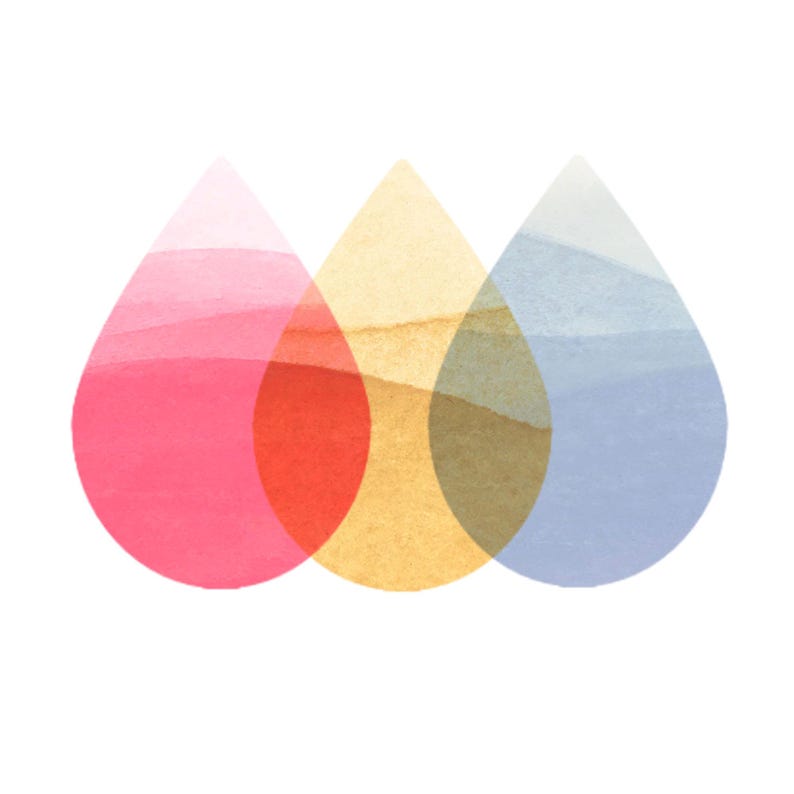 Nouveau Watercolour Set. Atmospheric pastel toned watercolor half pan paint trio. image 7