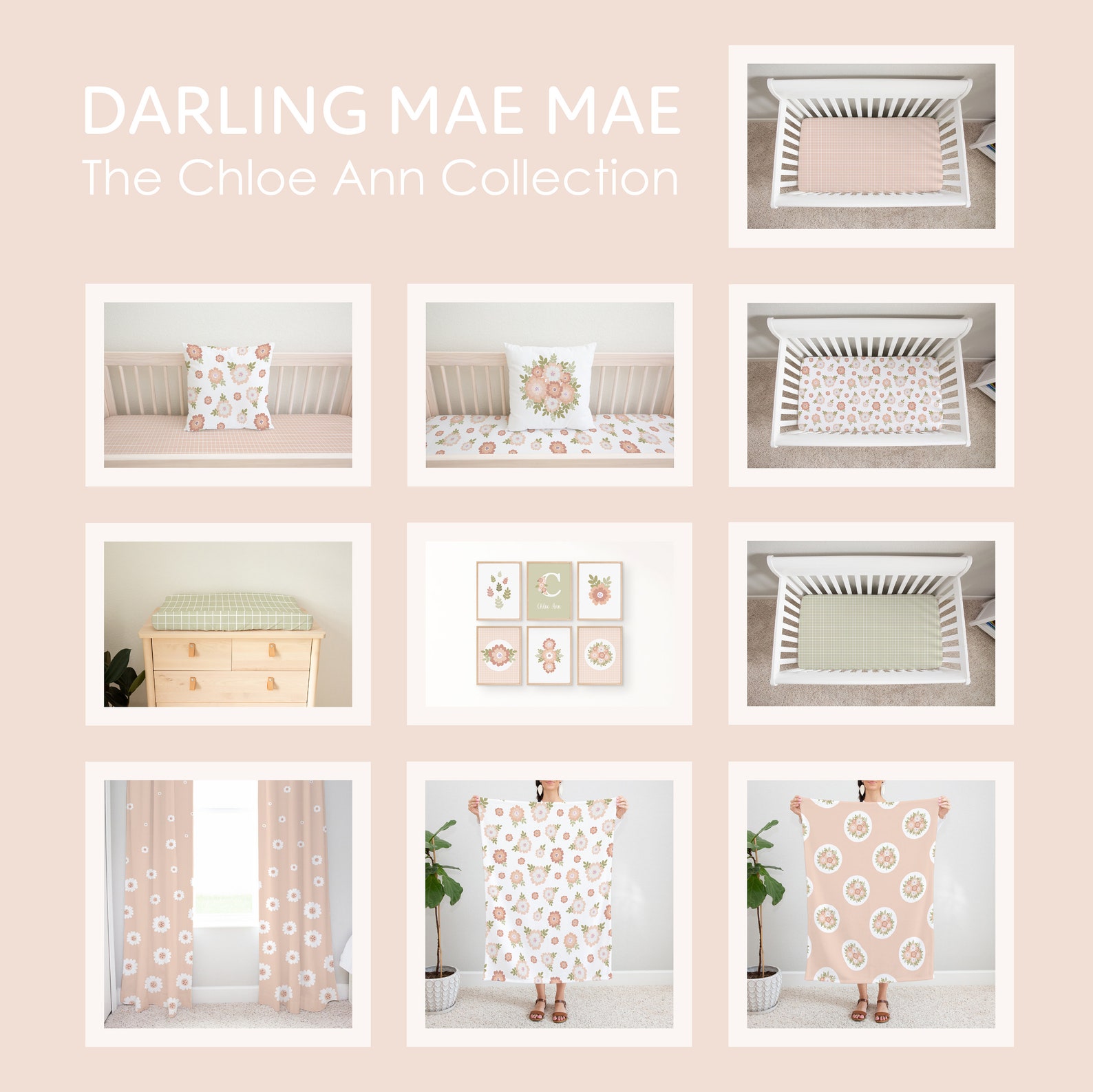 Nursery Curtains Girl Nursery Curtain Sheer Blackout Nursery Etsy