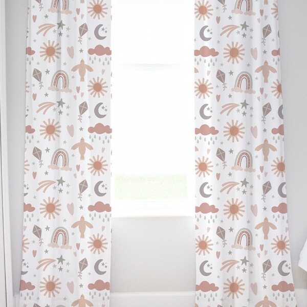 Boho Nursery Curtain Etsy
