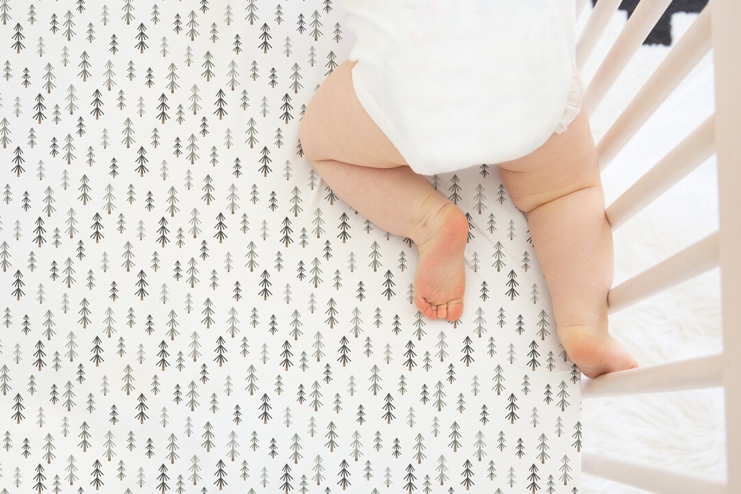 Woodland Crib Sheet Forest Baby Bedding Forest Nursery Etsy