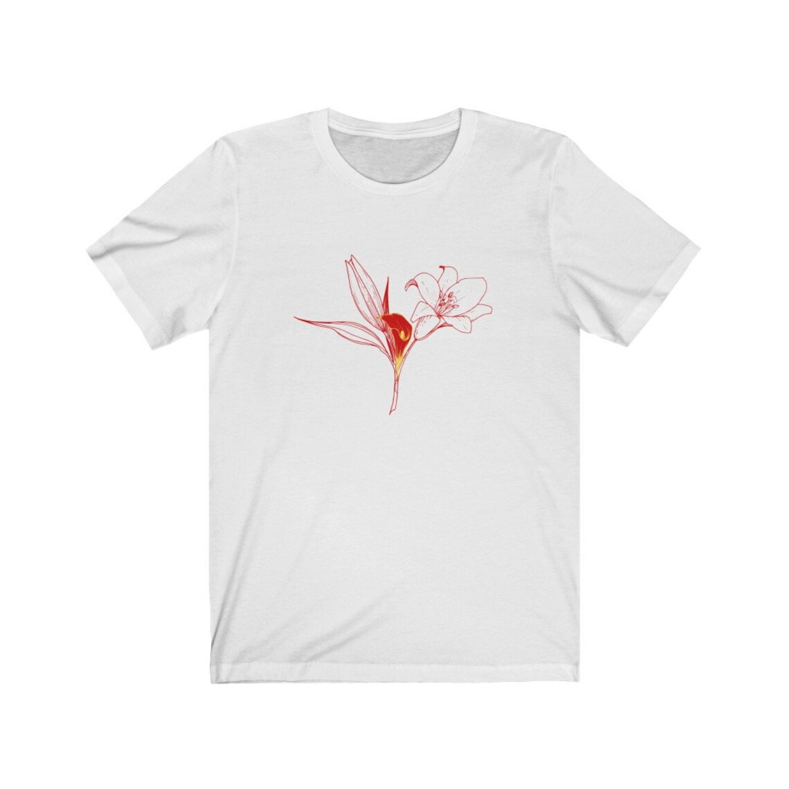 Lily Shirt Shirt With Lily Flower Tshirt Lilies Unisex Etsy
