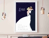 Wedding Announcement Sign, Custom Wedding Poster, Unique Wedding Gift, Modern Marriage Details Sign, Personalized Art, Vintage Engagement
