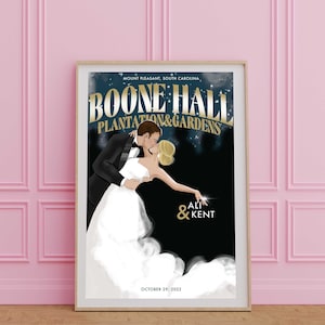 Custom Wedding, Bride & Groom Illustration, Wedding Portrait, Reception Decoration, Personalized Wedding Gift, Gift for Her, Unique Gift