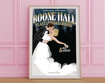 Custom Wedding Portrait Illustration, Reception Decor (Digital Download)