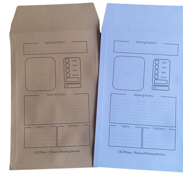 5 Sewing Pattern Storage Envelope