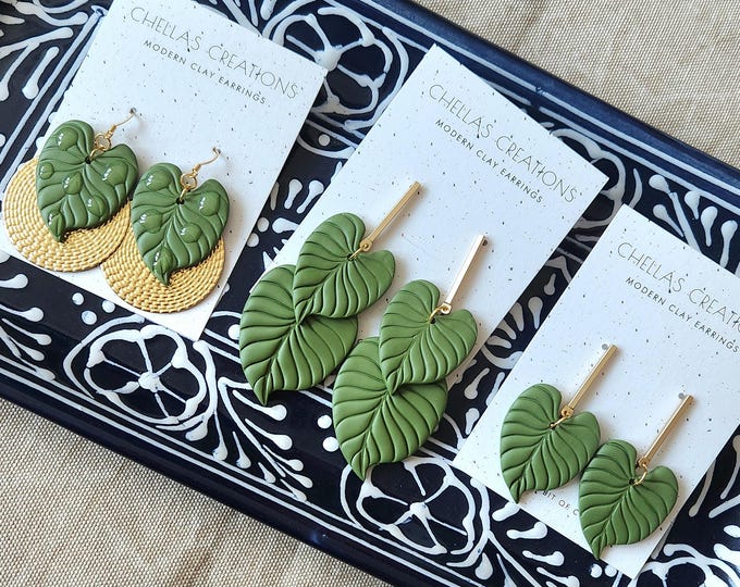Plantitas Collection | Plant clay earrings | Plant inspired earrings | Plant jewelry