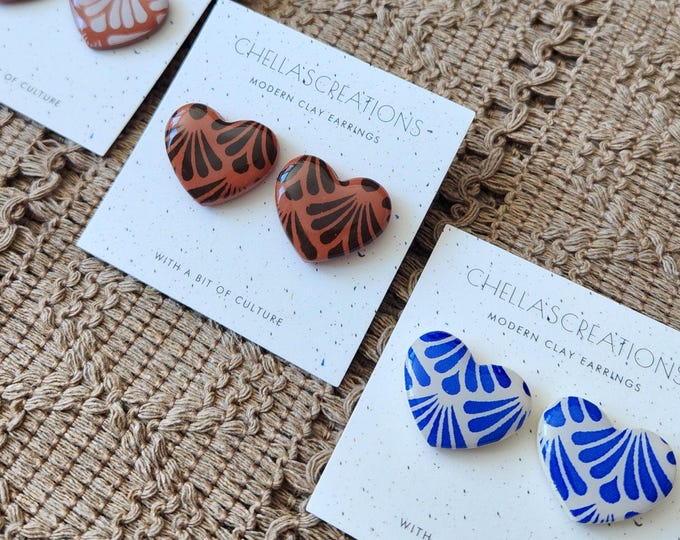 Talavera Stud Collection| Mexican earrings | Talavera inspired earrings