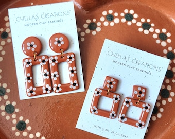 Flor de Barro Collection | Flor de Barro inspired clay earrings | Flor de Barro