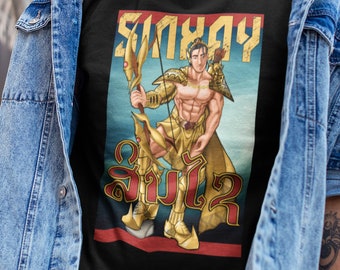 Sinxay Lao Superhero T-shirt Laos Laotian Art Illustration Drawing Comic Fanboy