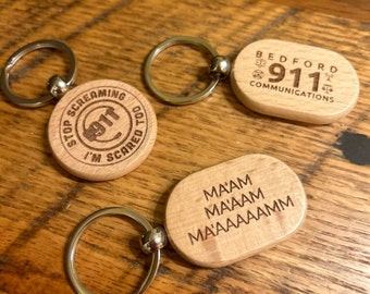 911 dispatcher keychain