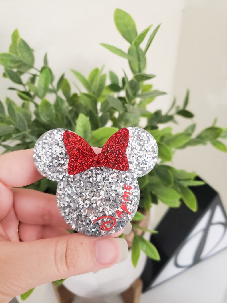 Stocking Stuffer Phone grip Glitter Mouse Pop Socket