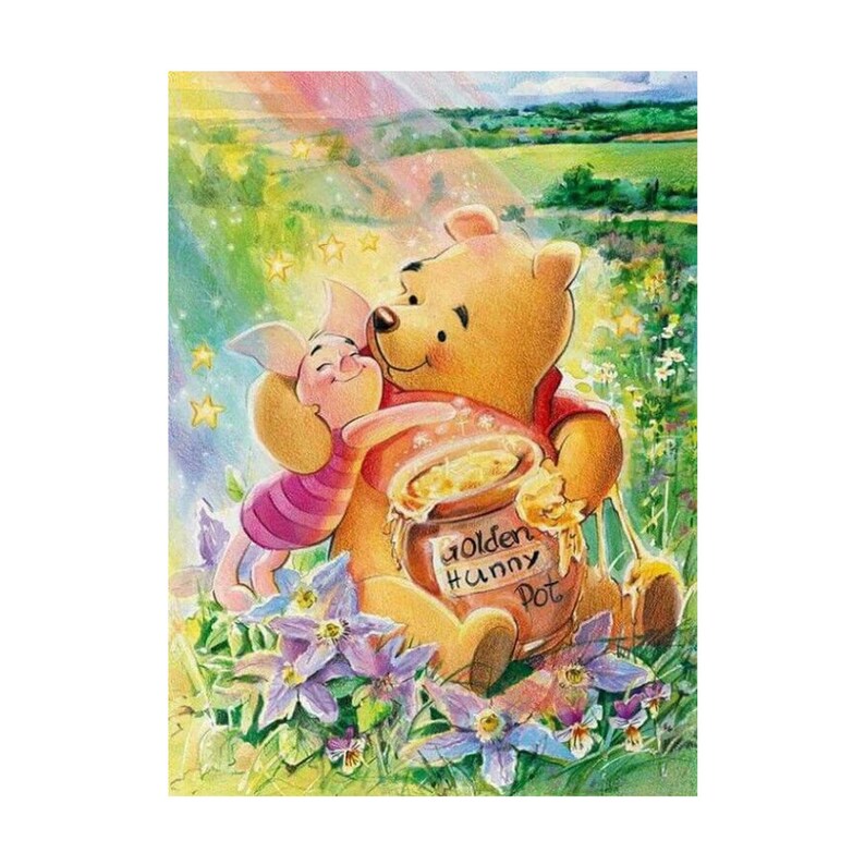 Pooh bear diamond painting kit wall decoration painting