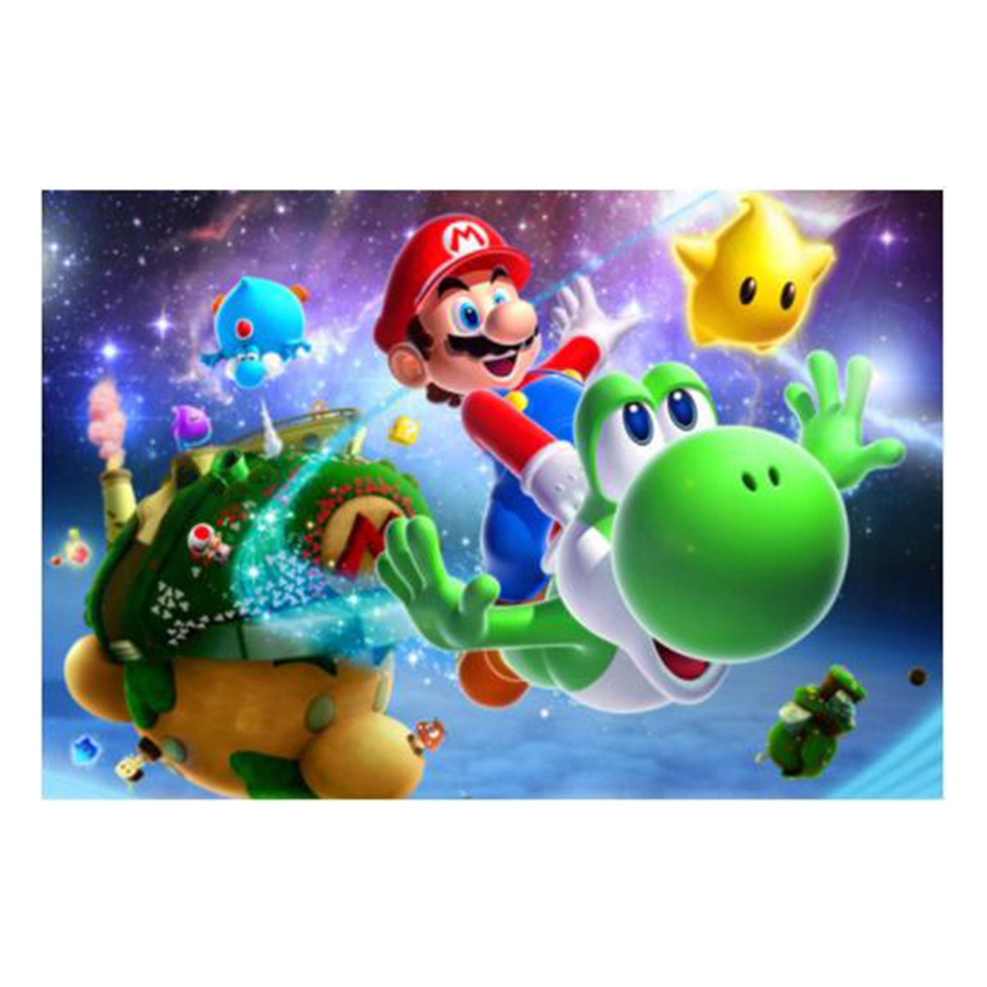 Cartoon Mario Galaxy Diamond Painting Kit Decoration Painting Etsy