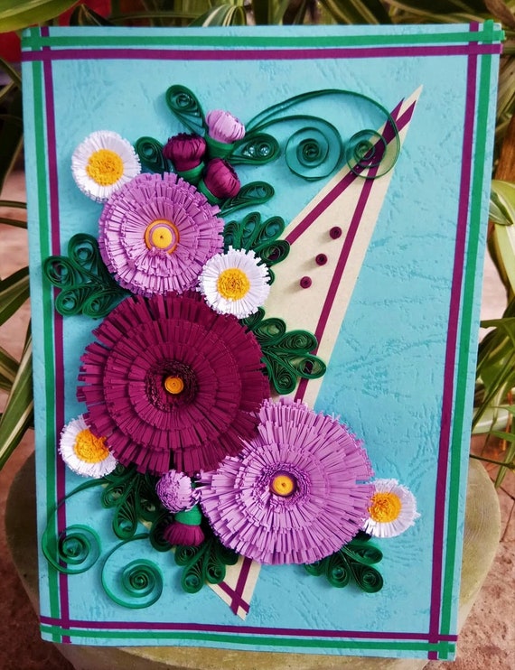 Paper Quilling Card Quilled Card Greeting Cards for Etsy