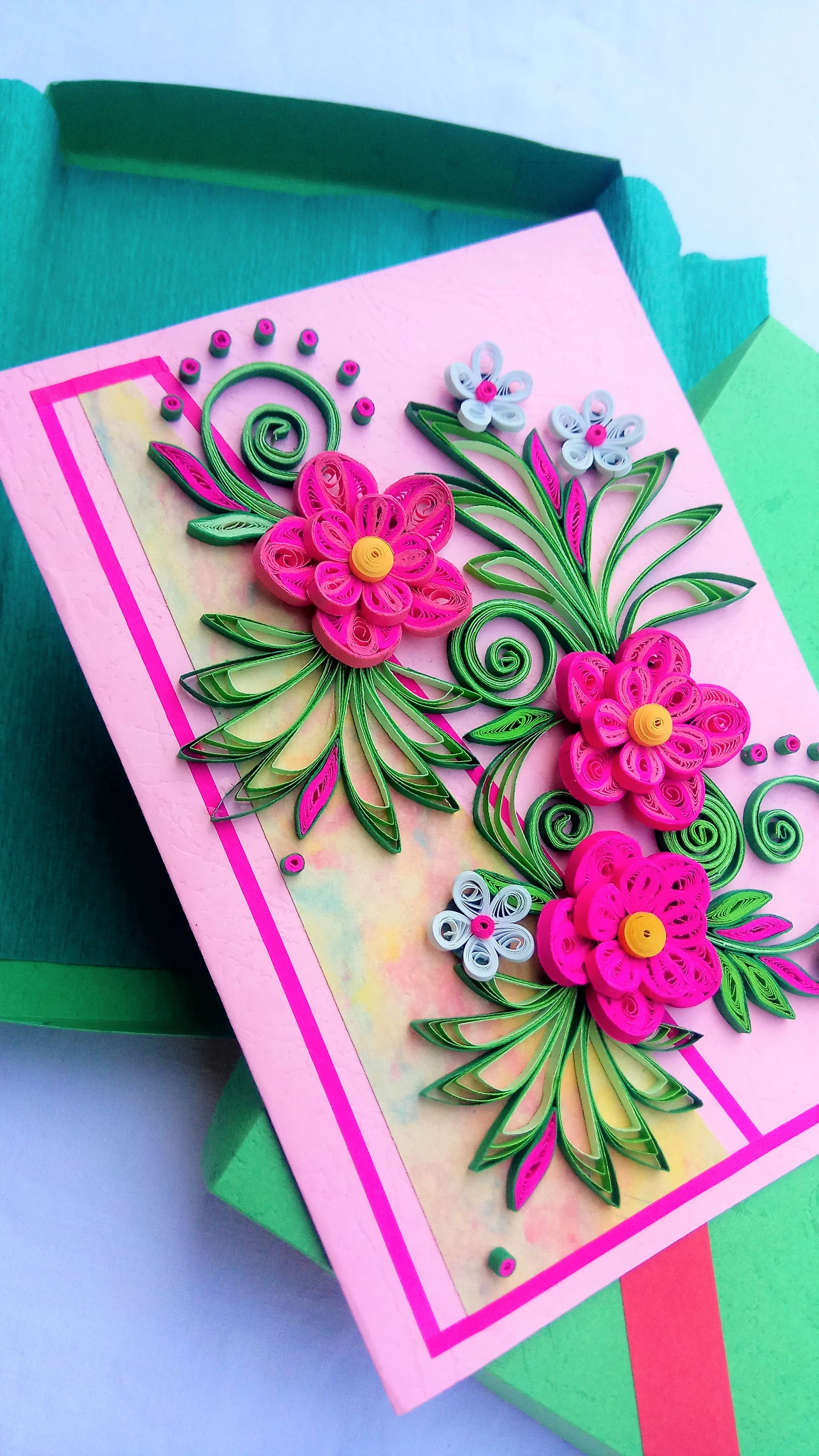 Paper Quilling Cards Set of 5 Cards Handmade Cards All Etsy