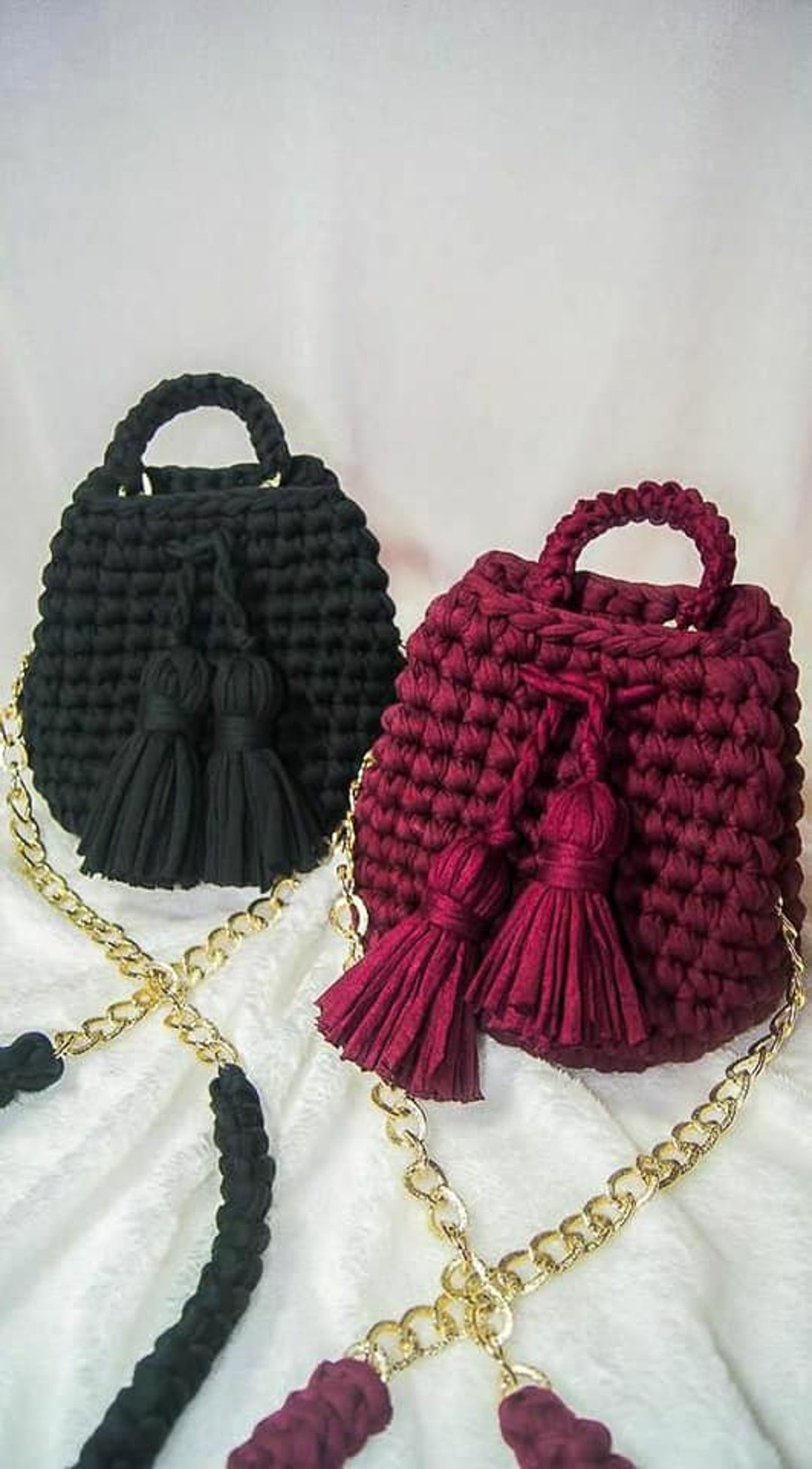 Crochet Shoulder Bag Crochet Macaron Bag Handmade Knitted - Etsy