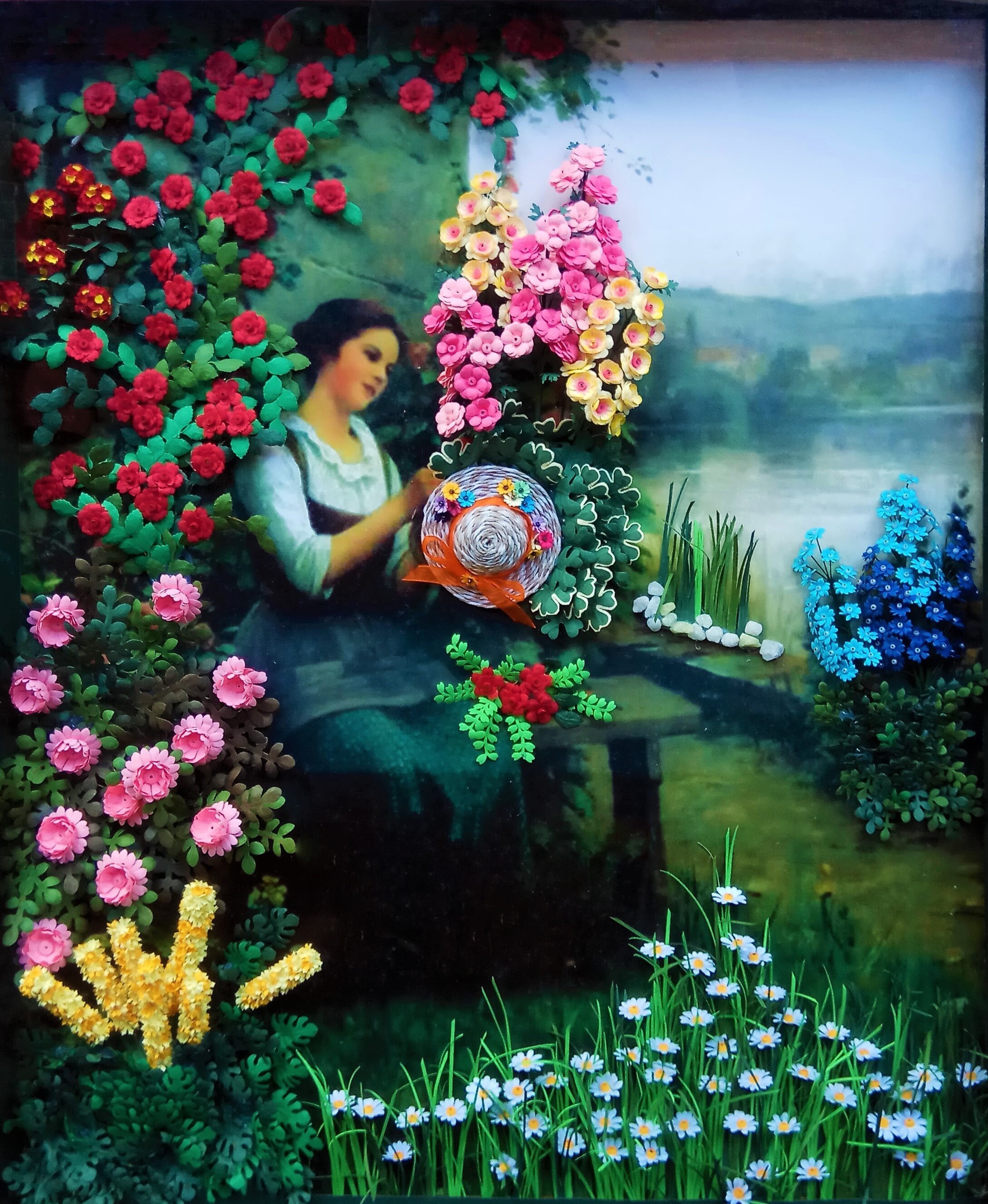 Handmade Paper Quilled Wall Hanging decor Quilling Wall art Etsy