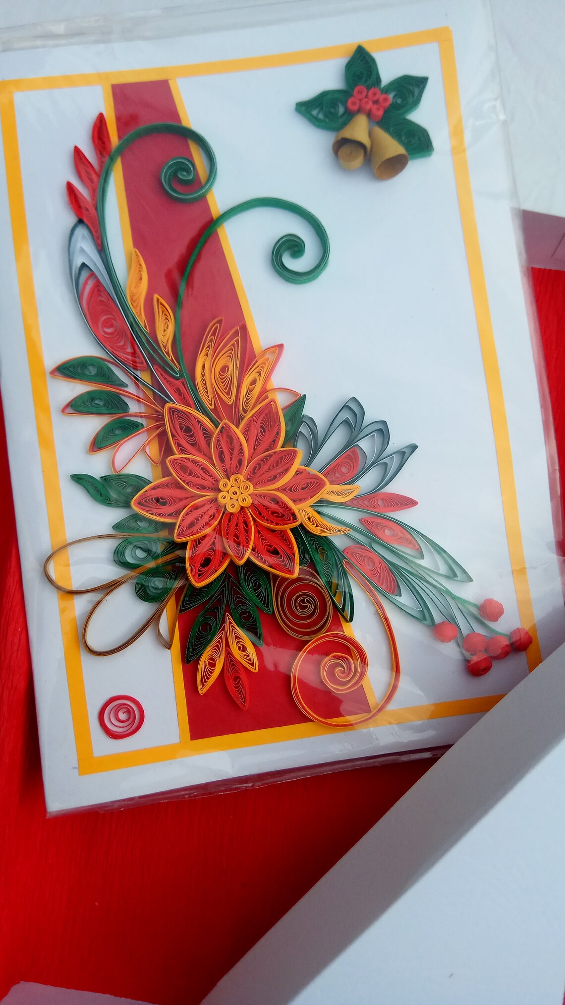 Quilled Art card Holiday gift Card Paper quilling card Etsy