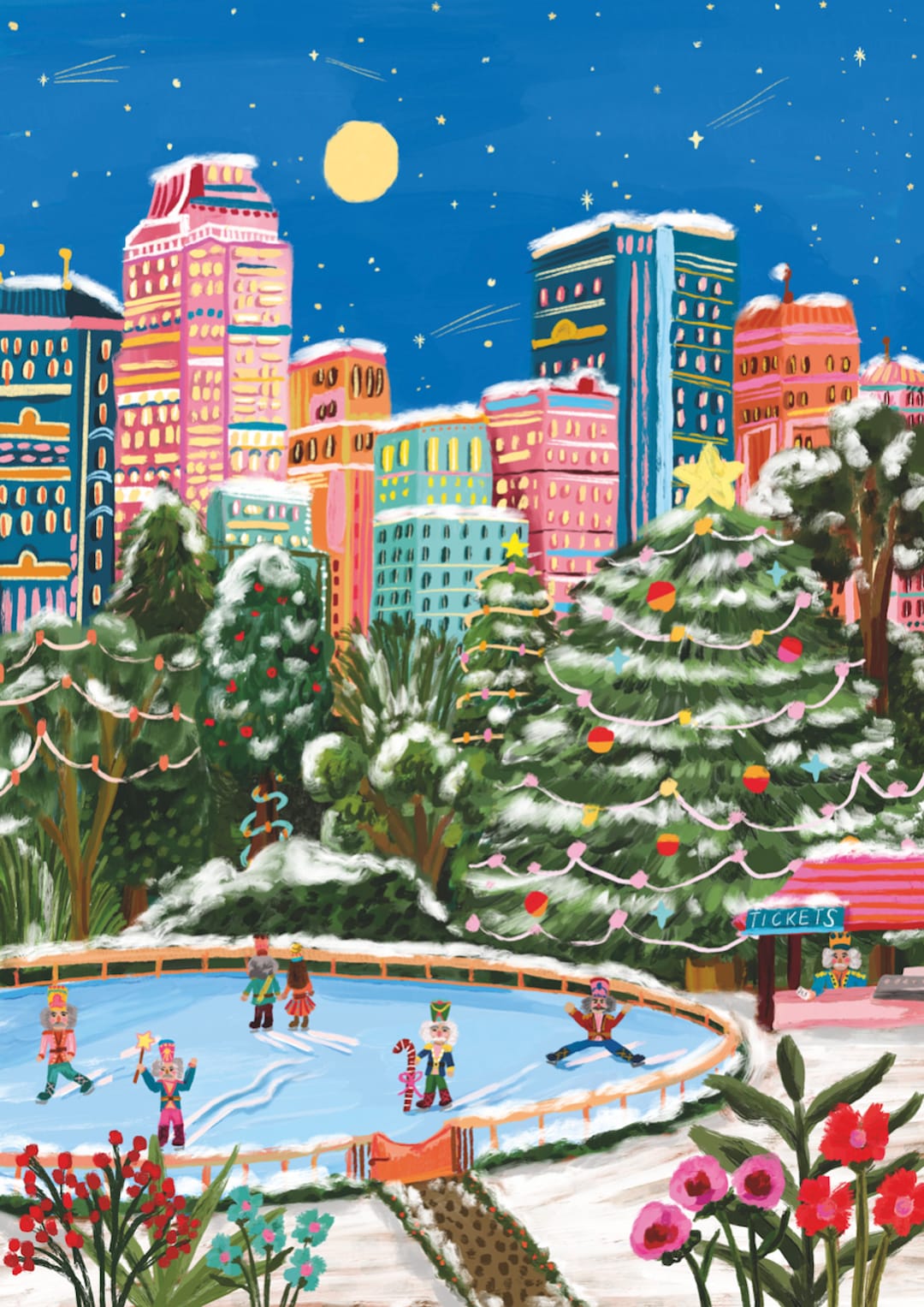 New York Nutcrackers Holidays by Millie Illustrates Paint Anywhere Kit