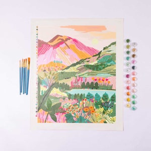 Rainbow Mountain by Hebe Studio Paint by Numbers Deluxe