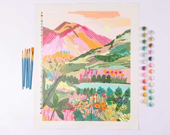 Rainbow Mountain by Hebe Studio Paint by Numbers Deluxe