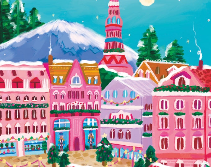 Christmas Market Winter Holidays by Millie Illustrates Paint Anywhere