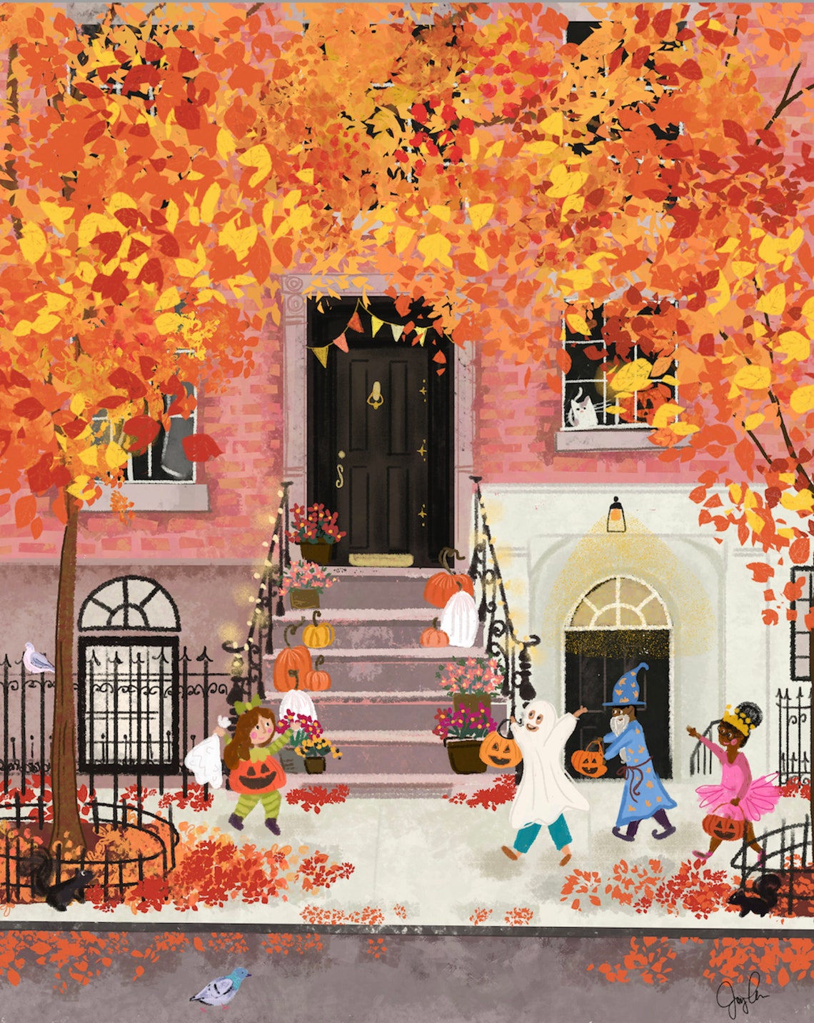 Trick or Treat Halloween Fall New York City by Joy Laforme Etsy