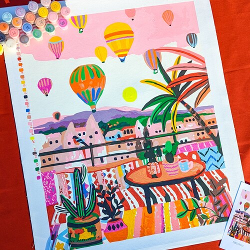 Summer Beach Day by Hebe Studio Paint Anywhere Kit Adult Paint Etsy