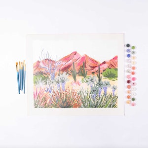 Bright Desert by Sarah Gesek Paint by Numbers Deluxe