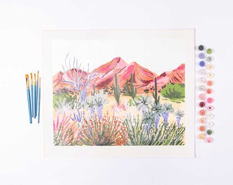 Bright Desert by Sarah Gesek Paint by Numbers Deluxe