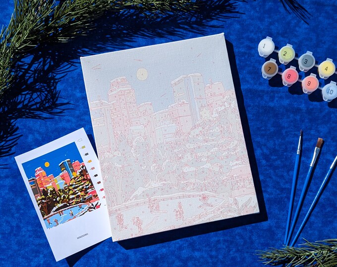 New York Nutcrackers Holidays by Millie Illustrates Paint Anywhere Kit