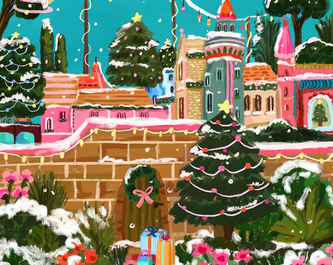 Festive Winter Garden Holidays by Millie Illustrates Paint Anywhere Kit