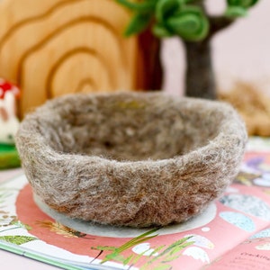 Felt Birds Nest (Nest Only) | Felt Nest Container for Open Ended Play