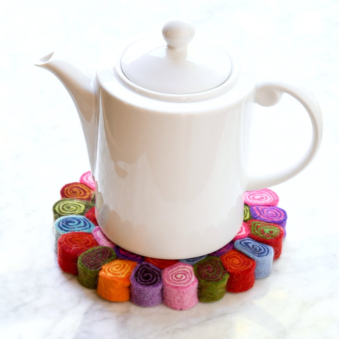 Felt Spiral Teapot Pot Trivet Etsy Hong Kong