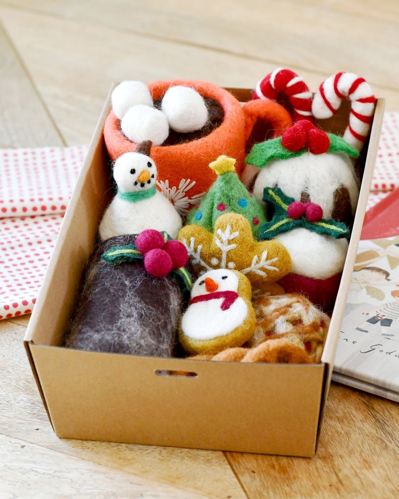 Grazing Box of Christmas Felt Play Food, Felt Hot Chocolate, Felt ...