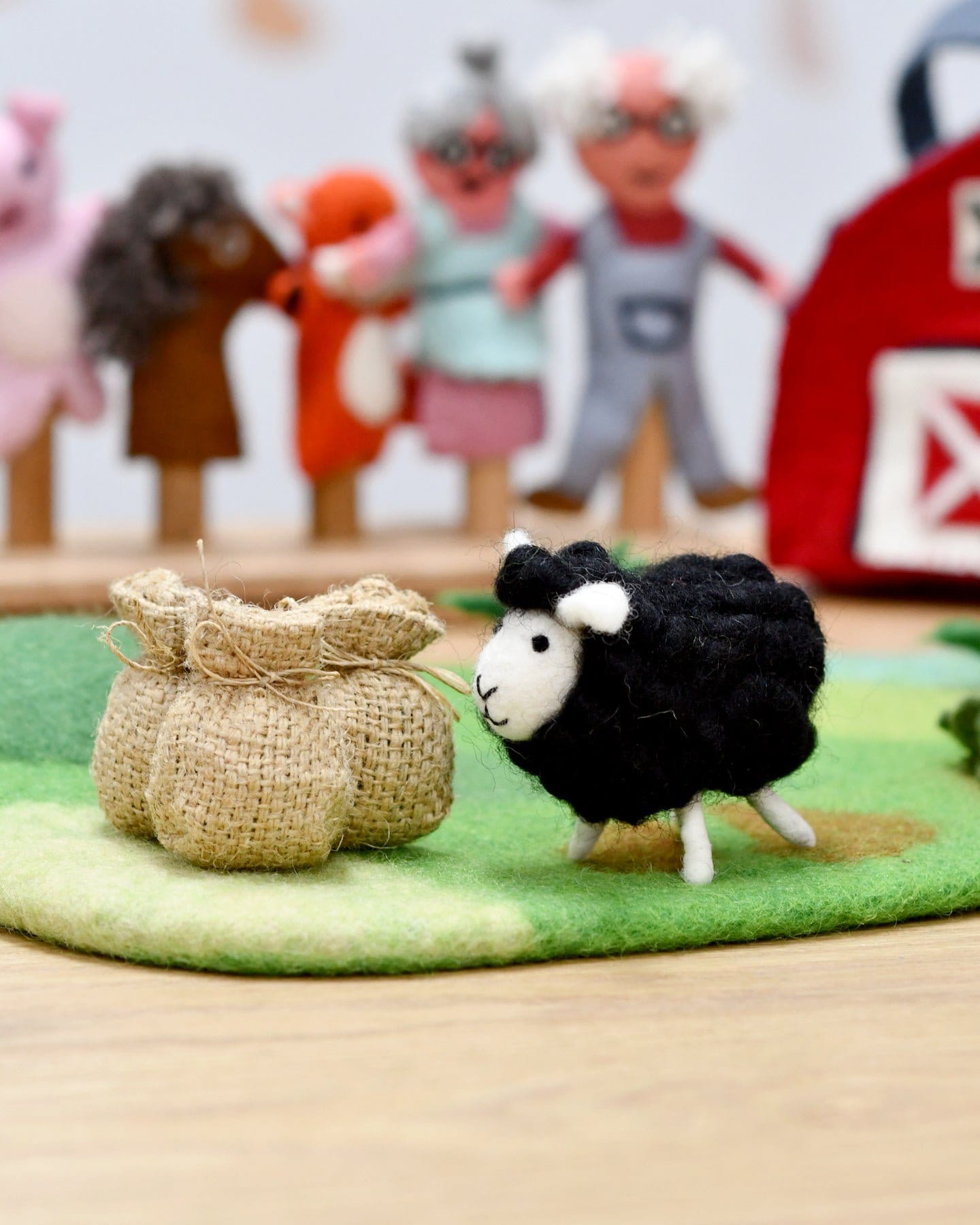 Felt Baa Baa Black Sheep Toy Baa Baa Black Sheep Toy With 3 Felt