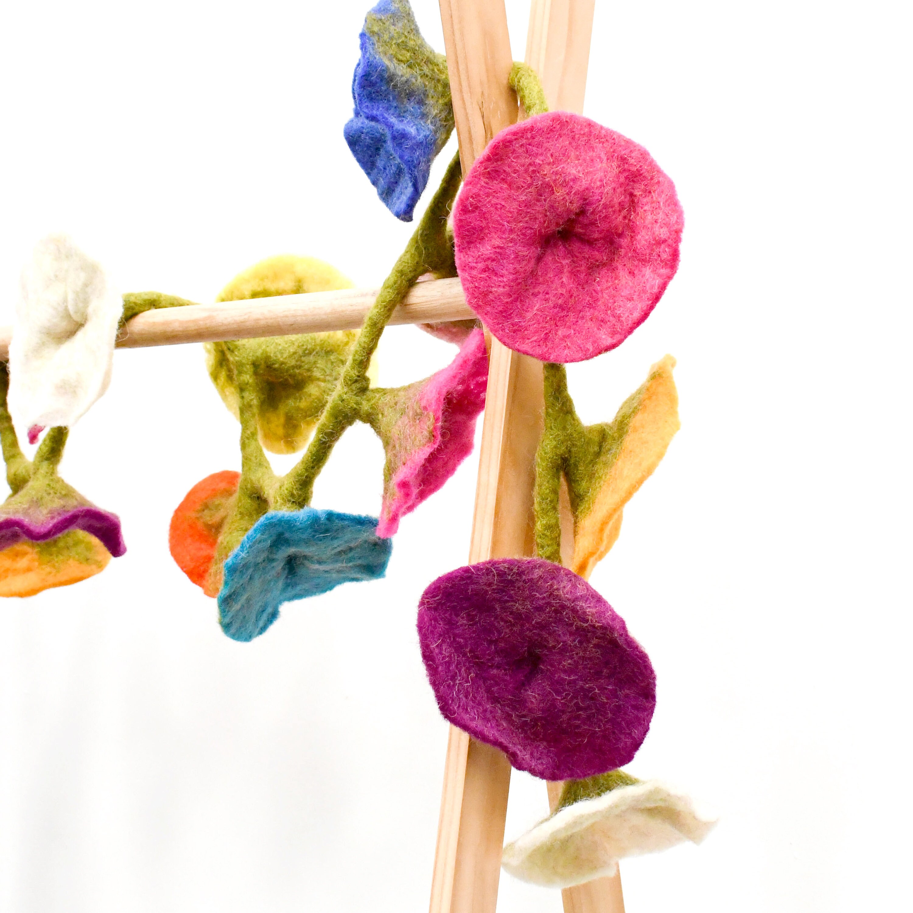 Colourful Multicolor Flower Garland Wool Felt 1.7m 170cm - Etsy