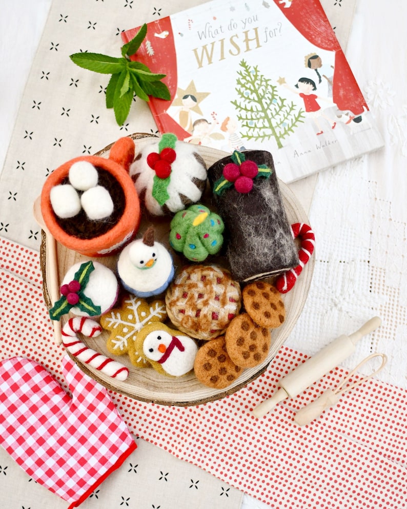 Grazing Box of Christmas Felt Play Food, Felt Hot Chocolate, Felt ...