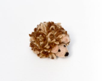 Felt Small Fluffy Hedgehog Toy | Woodlands Hedgehog Soft Toy for Loose Parts Play, Small World Play, Waldorf Inspired Toy