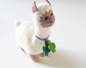 Big Felt Llama Toy Wool Felt Llamas